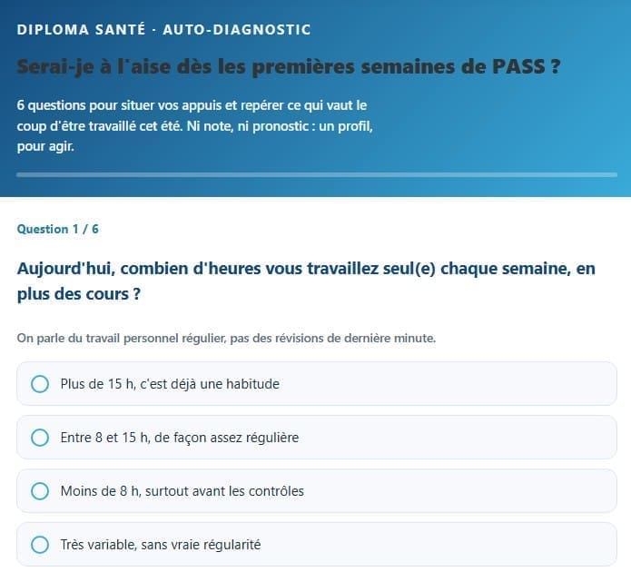 Êtes-vous prêt(e) pour vos premières semaines de PASS ?